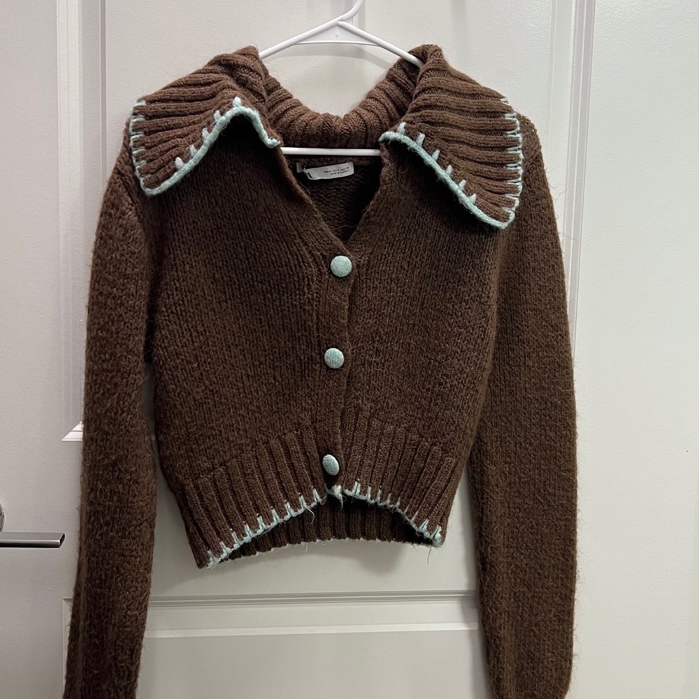 ZARA Women’s Wool Top Brown